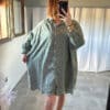 Robe chemise CHARLOTTE - Kaki – Image 3