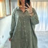 Robe chemise CHARLOTTE - Kaki