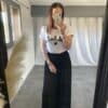 Pantalon plissé ALESSIA - Noir