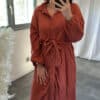 Robe Chemise LILOU - Saumon – Image 2