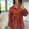 Robe Chemise LILOU - Saumon – Image 3
