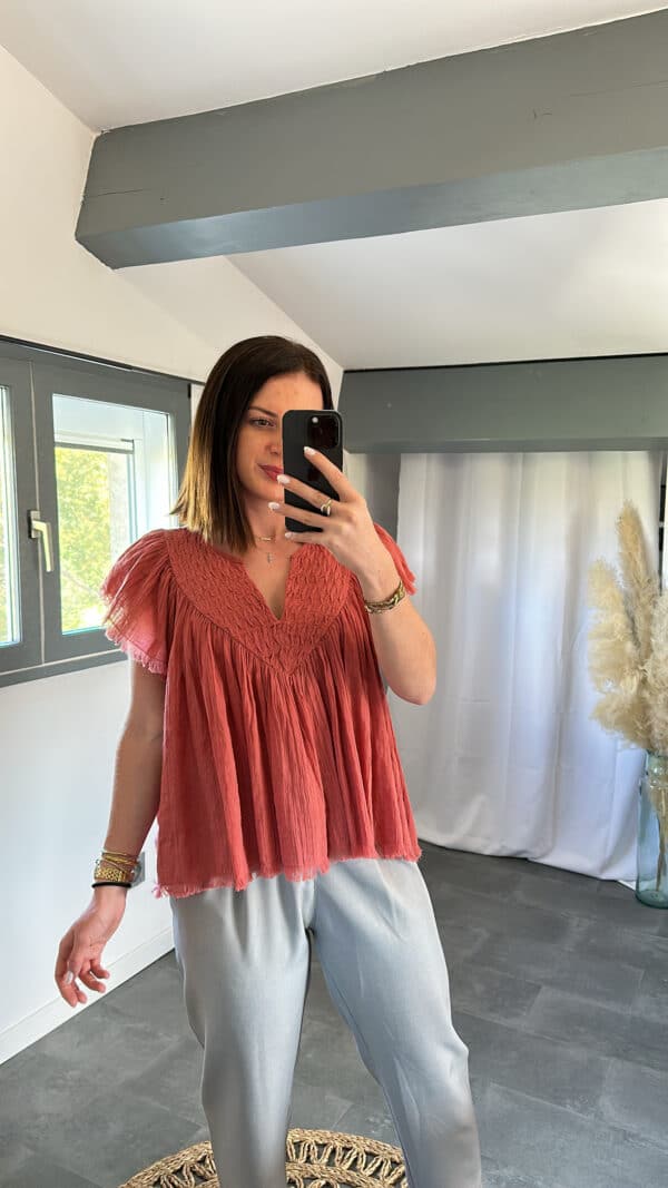 Tee-shirt POEMA - Blush – Image 4