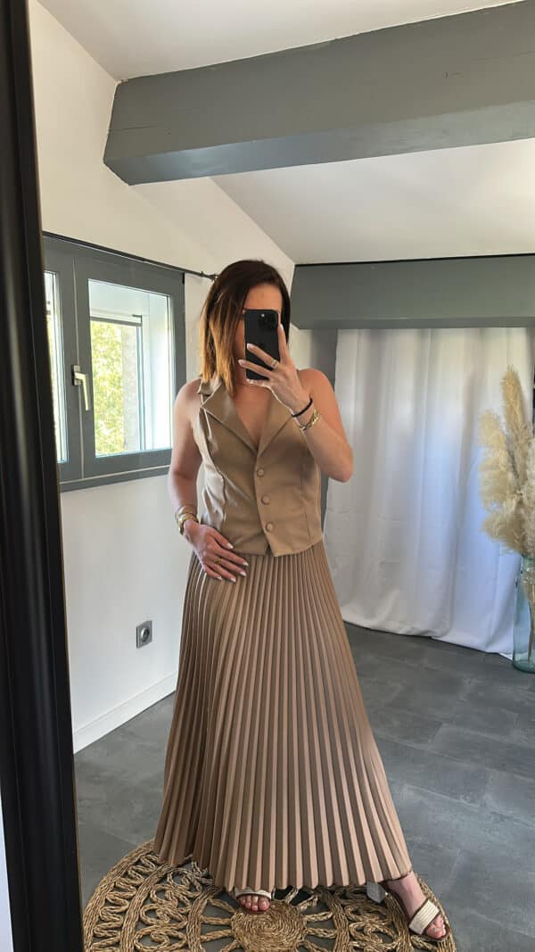 Haut de blazer SOLINE - Camel – Image 5