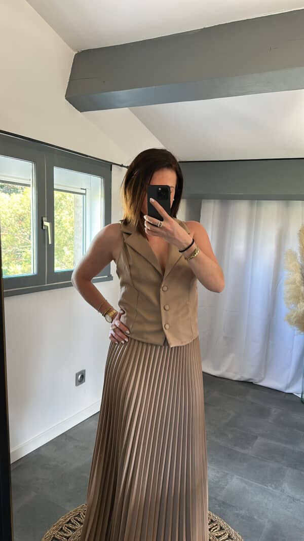 Haut de blazer SOLINE - Camel – Image 4