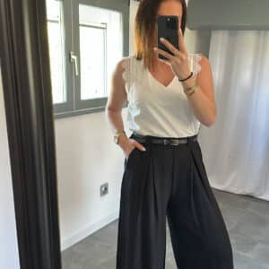 Pantalon large NYRA - Noir