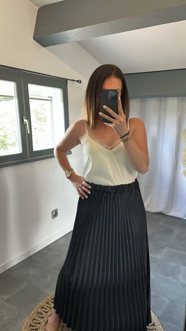 Jupe plissée SOLINE - Noir – Image 4