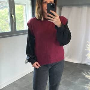 Pull Bordeaux - CLEA