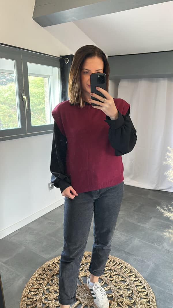 Pull Bordeaux - CLEA