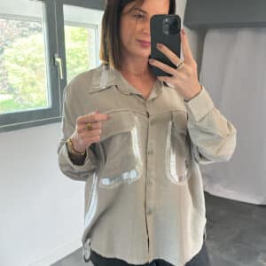 Chemise ANETTE - Taupe Clair