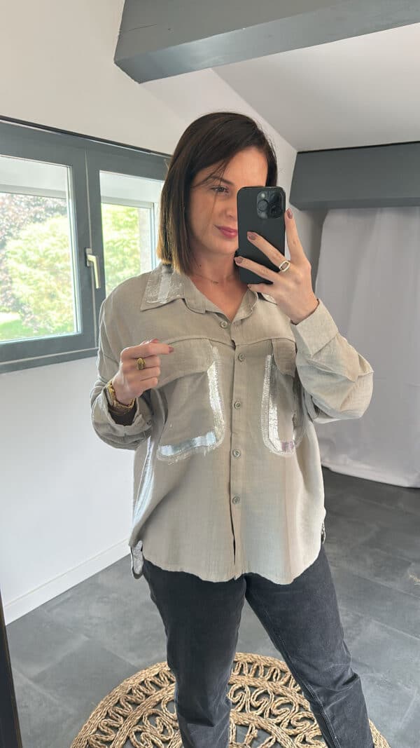 Chemise ANETTE - Taupe Clair