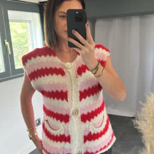 Gilet sans manches MAYA - Rose