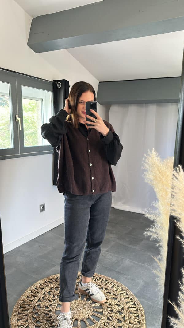 Pull sans manches Marron - LEVY – Image 2