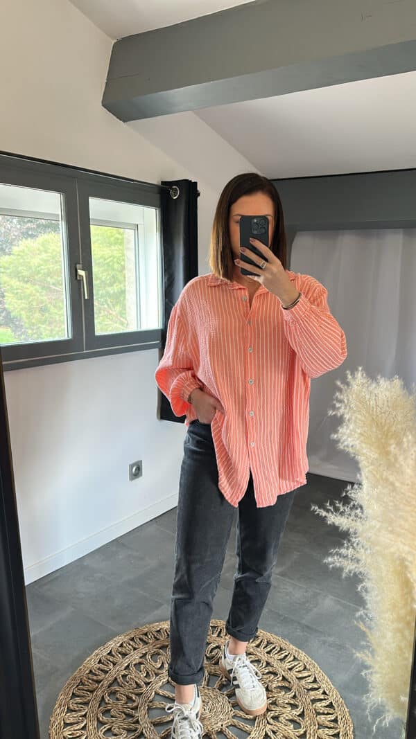 Chemise TEA - Corail – Image 3
