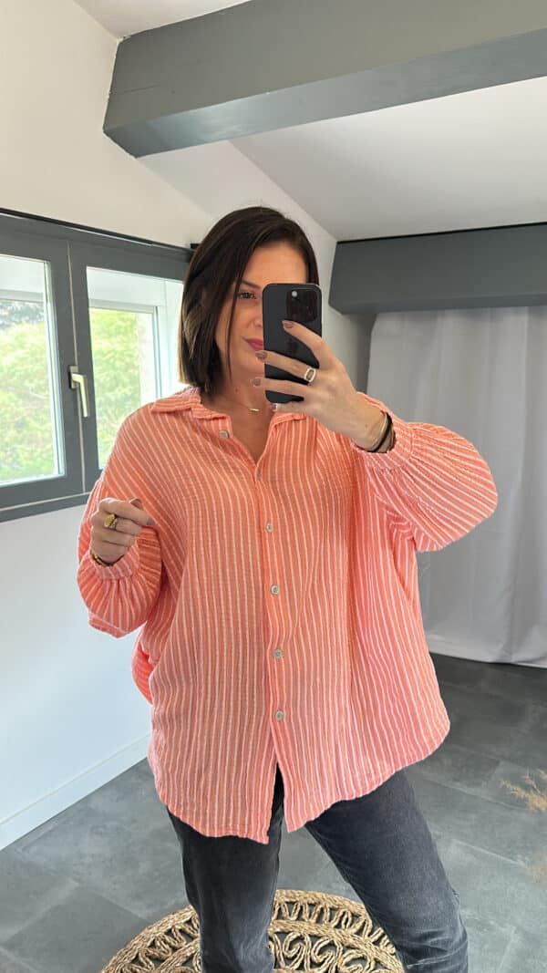 Chemise TEA - Corail – Image 4