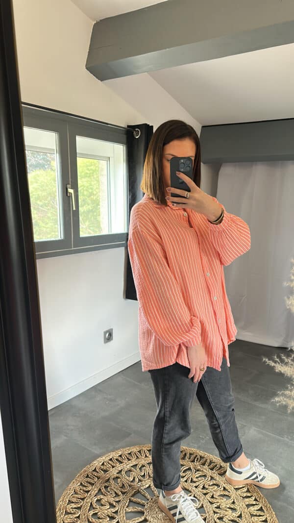 Chemise TEA - Corail – Image 5